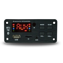 Dekoder MP3 12 V, Zestaw Samochodowy , Odtwarzacz USB MP3, Obsługa Kart WMA, WAV, Dekoder Kart TF, Zestaw Samochodowy