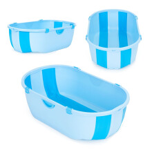 Bañera infantil plegable con desagüe azul ECOTOYS