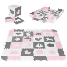 Colchoneta de espuma con valla puzzle piscina seca 36 elementos ECOTOYS