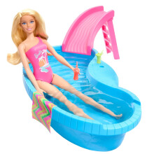 Barbie Pool Med Dukke Playset
