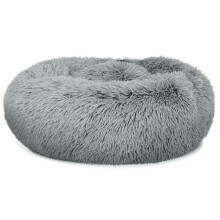 Universal plysjseng for hunder og katter, 40 cm - lys grå