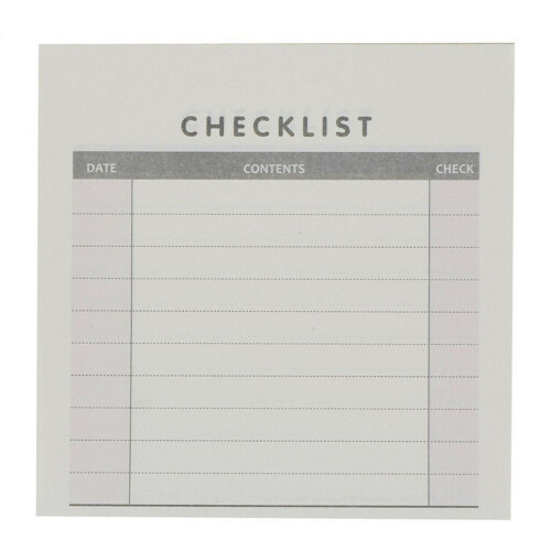 Haven Weekly Check List Pad for Tasks, Goals, Notes, Meals & Reminders