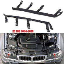 1 Par de Soporte Superior de Junta de Faro Delantero Negro Apto para X3 E83 2004-2010 63126939273 63126939274