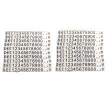 Preisschilder, PreisanzeigewüRfel, Verstellbare ZahlenthekenstäNder, Etiketten, SonderpreisblöCke, 340 StüCk, für Preisanzeige-Kit