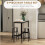 3 Piece Bar Table Set with 2 Stools, Grey 4