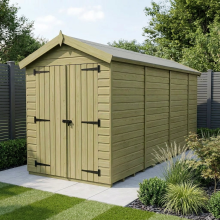 4 x 14 Apex Shed Tanalised (Double Door, No Windows)