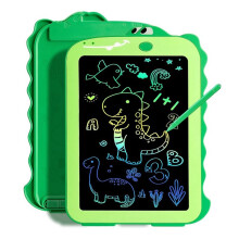 Tavoletta LCD per Bambini, Giocattoli Colorati per Bambini, Giocattoli Educativi per Bambini, Giocattoli di Dinosauro con Tavoletta Grafica, Verde
