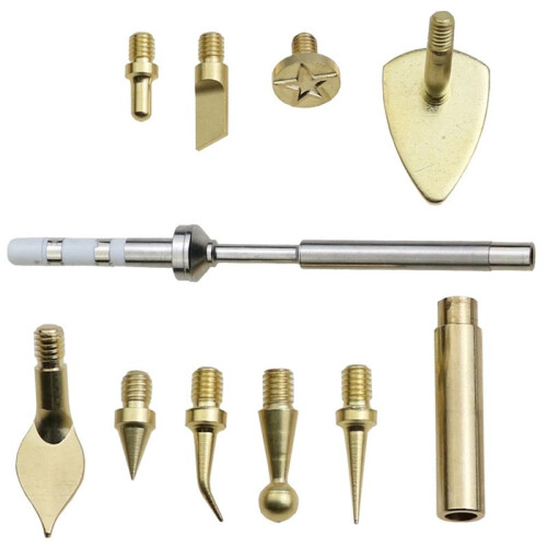 Heat Insert Nut Iron Tip Set ,Pressure  Kit for TS100 Soldering Iron 3D Implanted Hot Melt Nut