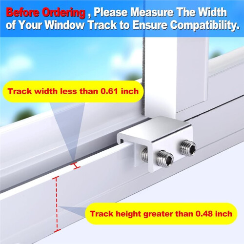 5 PCS Sliding Window Locks, Secure Window Lock with Key, Window Locks for  and Down Windows Horizontal Sliding Windows 1