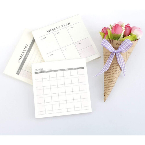 Haven Weekly Check List Pad for Tasks, Goals, Notes, Meals & Reminders 2