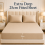 (Beige Fitted Sheet	) Double Fitted Sheets Extra Deep Bed Sheet 25cm 1