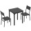 3-piece space-saving Kitchen table and chair set 2