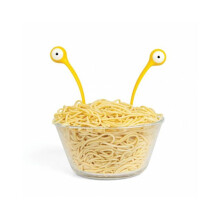 Posate per servire Pasta Monsters - PA Design - Giallo -