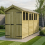 4 x 14 Apex Shed Tanalised (Double Door, With Windows) 1