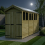 4 x 14 Apex Shed Tanalised (Double Door, With Windows) 3