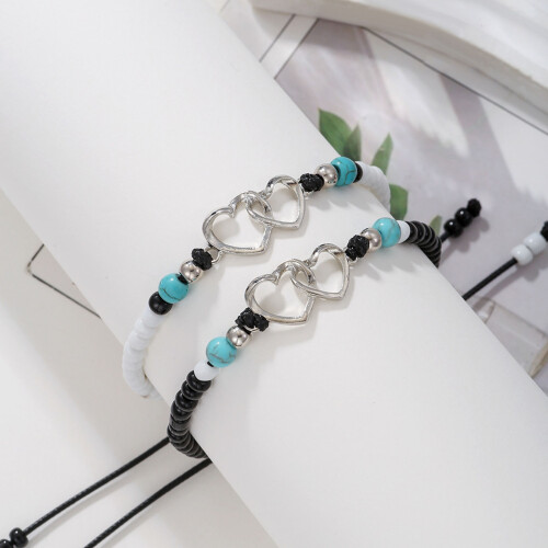 Couple Heart Bracelets - Anniversary Gift 1