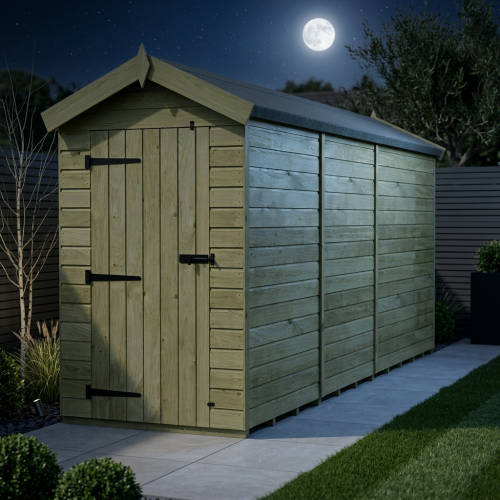 4 x 14 Apex Shed Tanalised (Single Door, No Windows) 2
