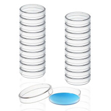30Er-Pack 60 X 15 mm Kunststoff-Petrischalen mit Deckel, GrüNdliche Reinigung, Sterile Petrischalen, Sterile Petrischale für die Wissenschaft