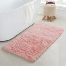 (50cm x 80 cm (1 ft 6 in x 2 ft 6 in), Pink Shaggy Rugs) Fluffy Rug Non-Slip Shaggy Rugs Living Room Carpet