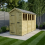4 x 14 Apex Shed Tanalised (Single Door, With Windows) 1