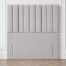(Silver Plush, Double 4ft6") Plush 54 inch Panel Headboard for Divan Double Bed Frame UK All Sizes Floor Standing Headboard