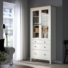 IKEA HEMNES Glass Door Cabinet 90x197cm
