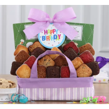 Wine Country Gift Baskets Happy Birthday Cake and Brownie Collection