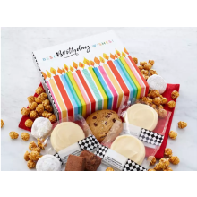 Wine Country Gift Baskets Birthday Wishes Gift Box - Cookies and Snacks