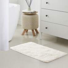 (50cm x 80 cm (1 ft 6 in x 2 ft 6 in), Cream Shaggy Rugs) Fluffy Rug Non-Slip Shaggy Rugs Living Room Carpet