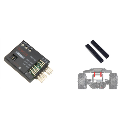 P1-GYRO 3-Axis Flight Controller Stabilizer System Gyro with 2PCS Metal Bumper Mount Holder Post 1