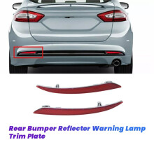1Pair Rear Bumper Reflector Light Trim DS73-515C0-AD DS73-515B0-AD for Fusion Mondeo 2013-2019 Warning Lamp Plate