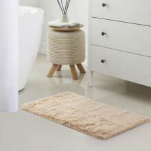 (60cm x 110cm (2ft x 3ft 7"), Beige Shaggy Rugs) Fluffy Rug Non-Slip Shaggy Rugs Living Room Carpet