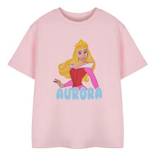 (3-4 Years, Pink) Disney Girls Aurora Short-Sleeved T-Shirt