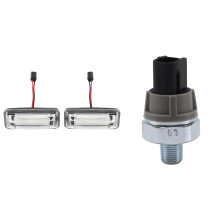 3 Pcs Car Accessories: 2Pcs Led License Plate Light Bulb & 1 Pcs 37240-PHM-003 Oil Pressure
