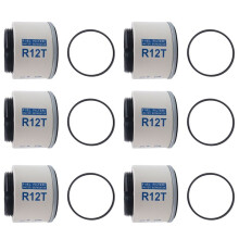 6X R12T Fuel /Water Separator Filter Engine for 40R 120AT S3240 NPT ZG1/4-19 Complete Combo Filter Cartridge