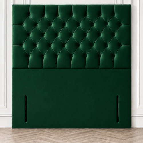 (Steel Plush, Single 3ft) Plush 54" Chesterfield Headboard for Divan Bed 2