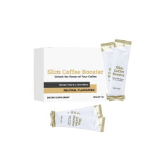 (4g*15 Sticks) Slim Coffee Booster with Green Tea & L-Carnitine Extract Dietary Supplement