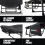 MoverX Folding Camping Bed with Adjustable Backrest - Capacity 130kg 8