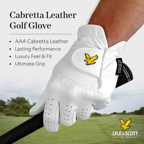 Lyle & Scott Cabretta Leather Golf Glove For Left Hand - M 1