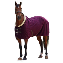 (6' 6", Black Cherry) Shires Deluxe Standard-Neck Fleece Horse Rug
