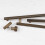 (128mm Handle) Antique Brass Reeded Cabinet Handles & Knobs 6
