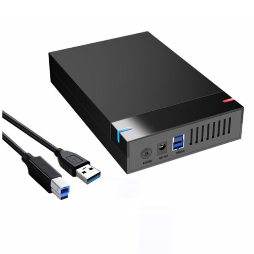 Caixa para HDD de 3,5 Polegadas, USB 3.0 para , Leitor de Disco Rígido Externo de Alta Velocidade para PC e Laptop, Plugue Do Reino Unido