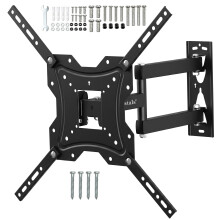 Wall Bracket Mount 26-55 Inch Screens Tilts Swivels Extends Retracts - Black