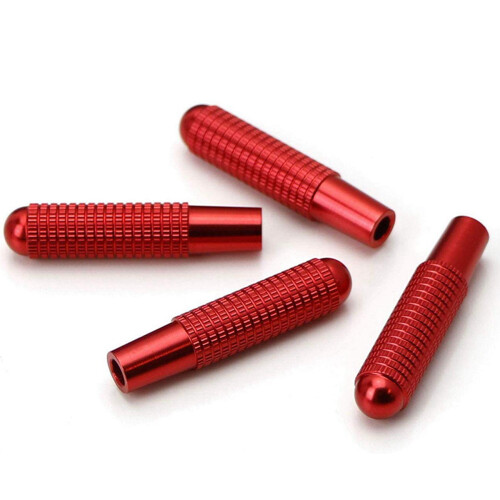 4Pcs Red Aluminum Bolt- Replace Door Lock Knobs with Bumper Lip Spoiler Sticker Wheel Eyebrow  Canard Splitter 2