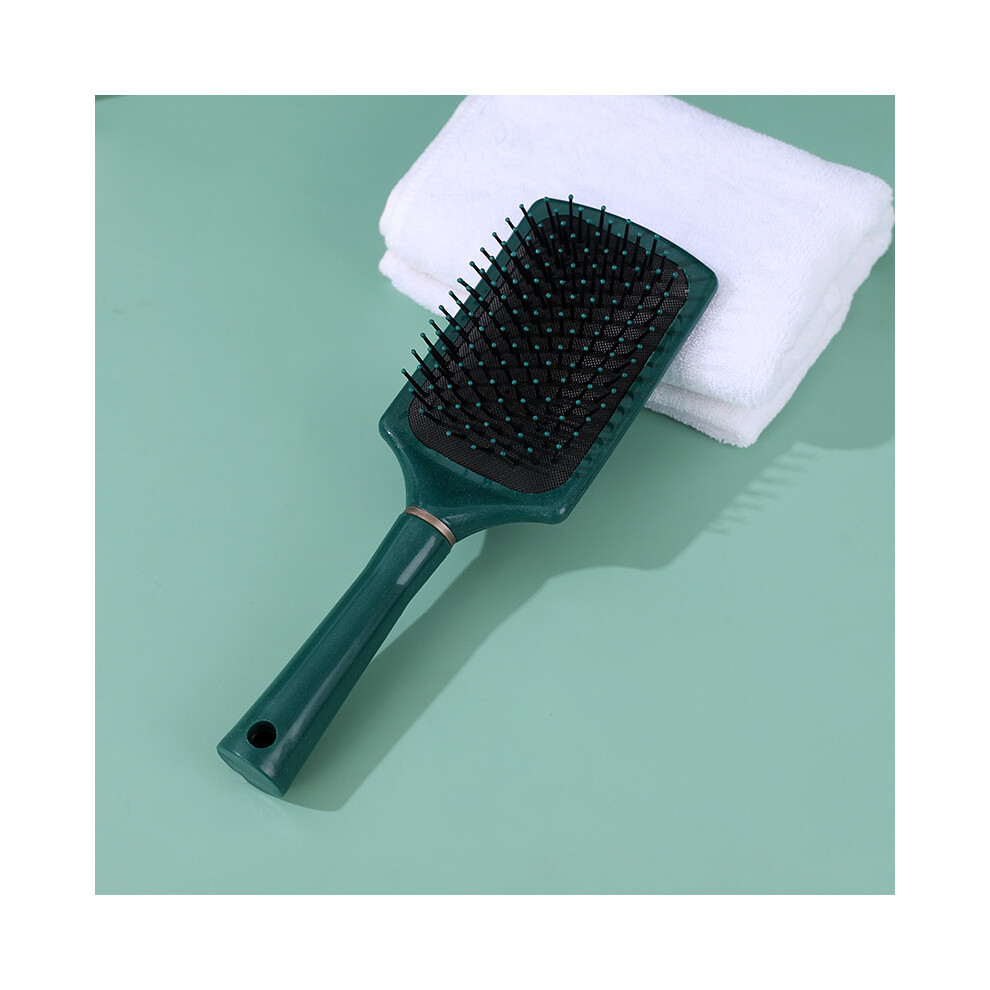 Dachuang Beauty (Green, A Large Square) Smooth Detangling Hair Brush For Women & Men