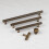 (224mm Handle) Antique Brass Reeded Cabinet Handles & Knobs 3