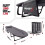 MoverX Grey Folding Camping Bed with Adjustable Backrest - Capacity 130kg 3