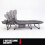 MoverX Grey Folding Camping Bed with Adjustable Backrest - Capacity 130kg 5
