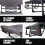 MoverX Grey Folding Camping Bed with Adjustable Backrest - Capacity 130kg 8