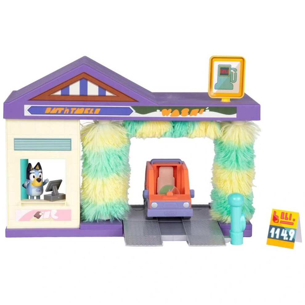 Photos - Action Figures / Transformers Bluey Car Wash Playset with Figure